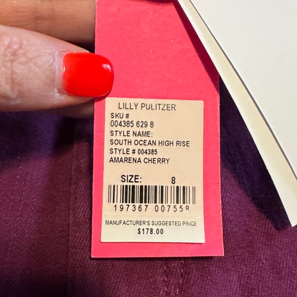 NWT Lilly Pulitzer South Ocean High Rise Jeans - Picture 9 of 10